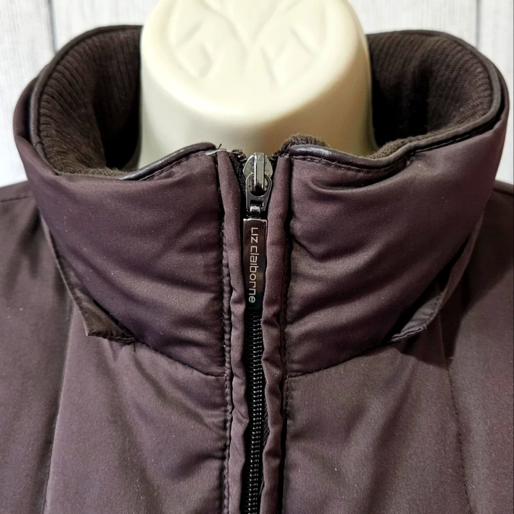 LIZ CLAIBORNE Full Zip Puffer Jacket - Picture 5 of 11